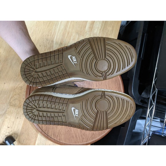 Nike Womens Dunk Sky Hi Suede Bamboo Sneaker Wedges 528899-201 Size 10 - Picture 10 of 16